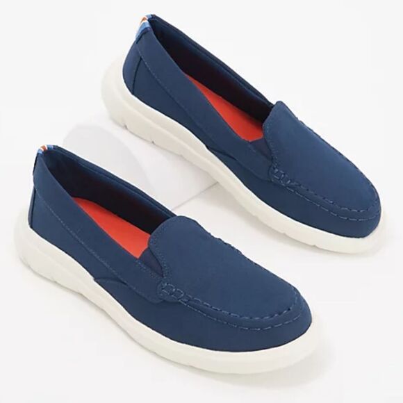 Sperry Captains Moccasin Women's 10M Blue Slip-on Fabric. - Picture 1 of 10